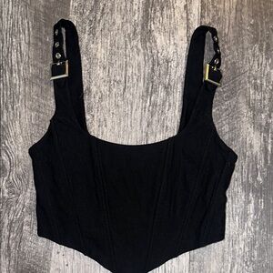 White fox Black Women's Top